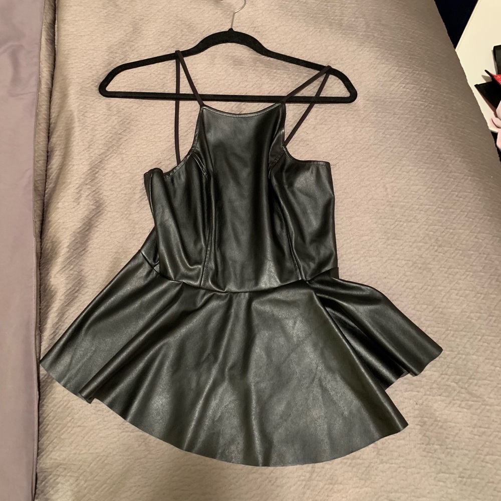 Pleather top